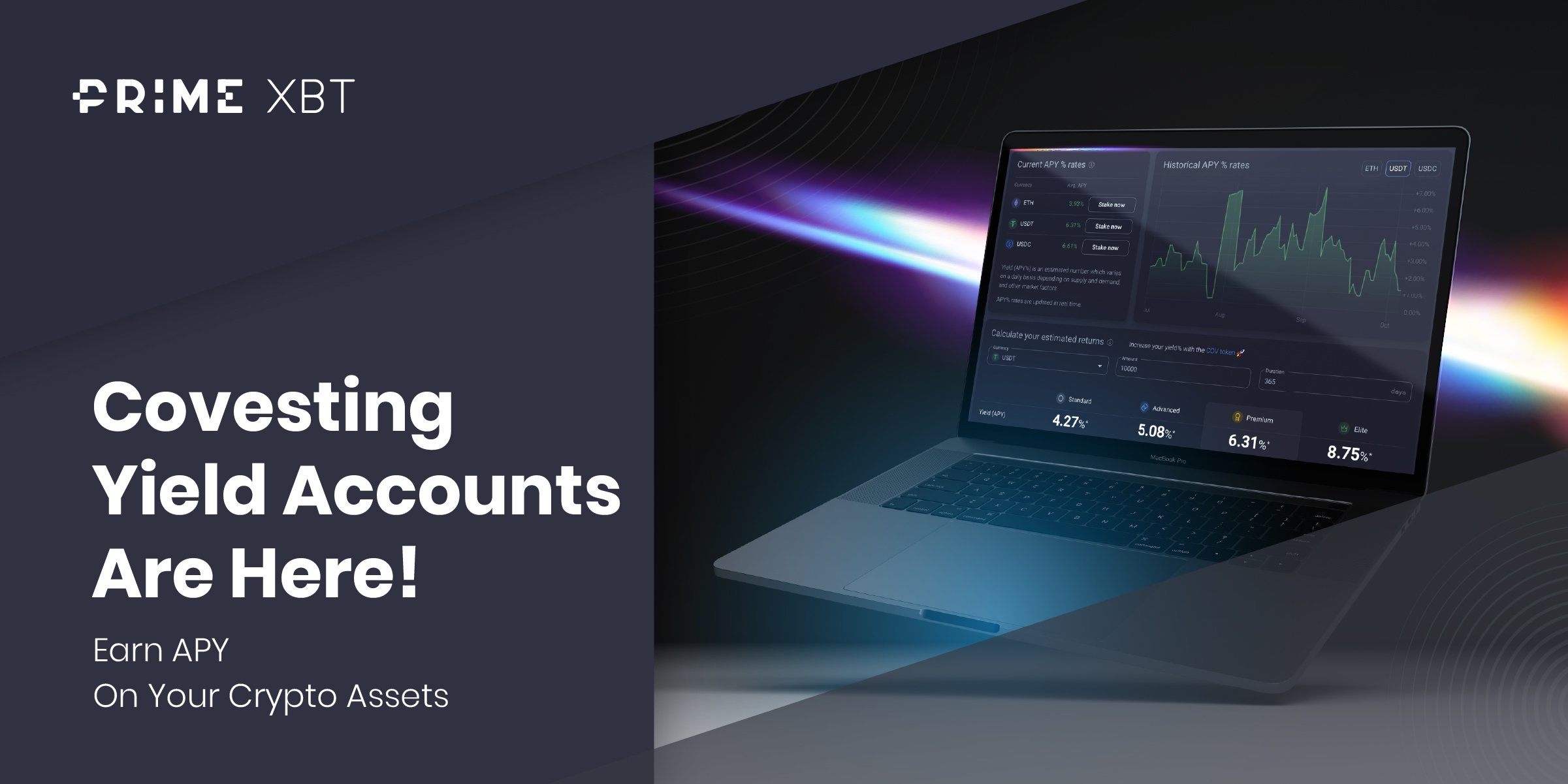 Covesting Yield Accounts Are Here! Earn APY On Idle Crypto Assets - Cov Yield Accounts